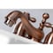 Kingston Brass KS395AXAC Restoration Mini-Widespread Bathroom Faucet, Antique Copper KS395AXAC - alternate 4